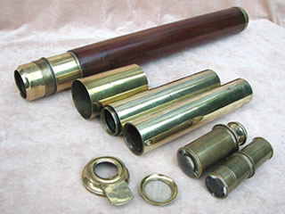 View showing telescope fully disassembled